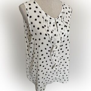 Polka dot sleeveless top